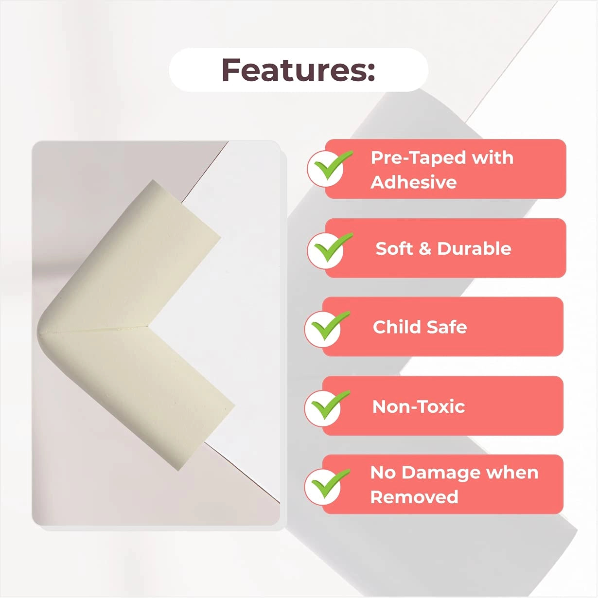 Corner Guard for Baby Safety, Prevents Bumps & Made with Safe Materials