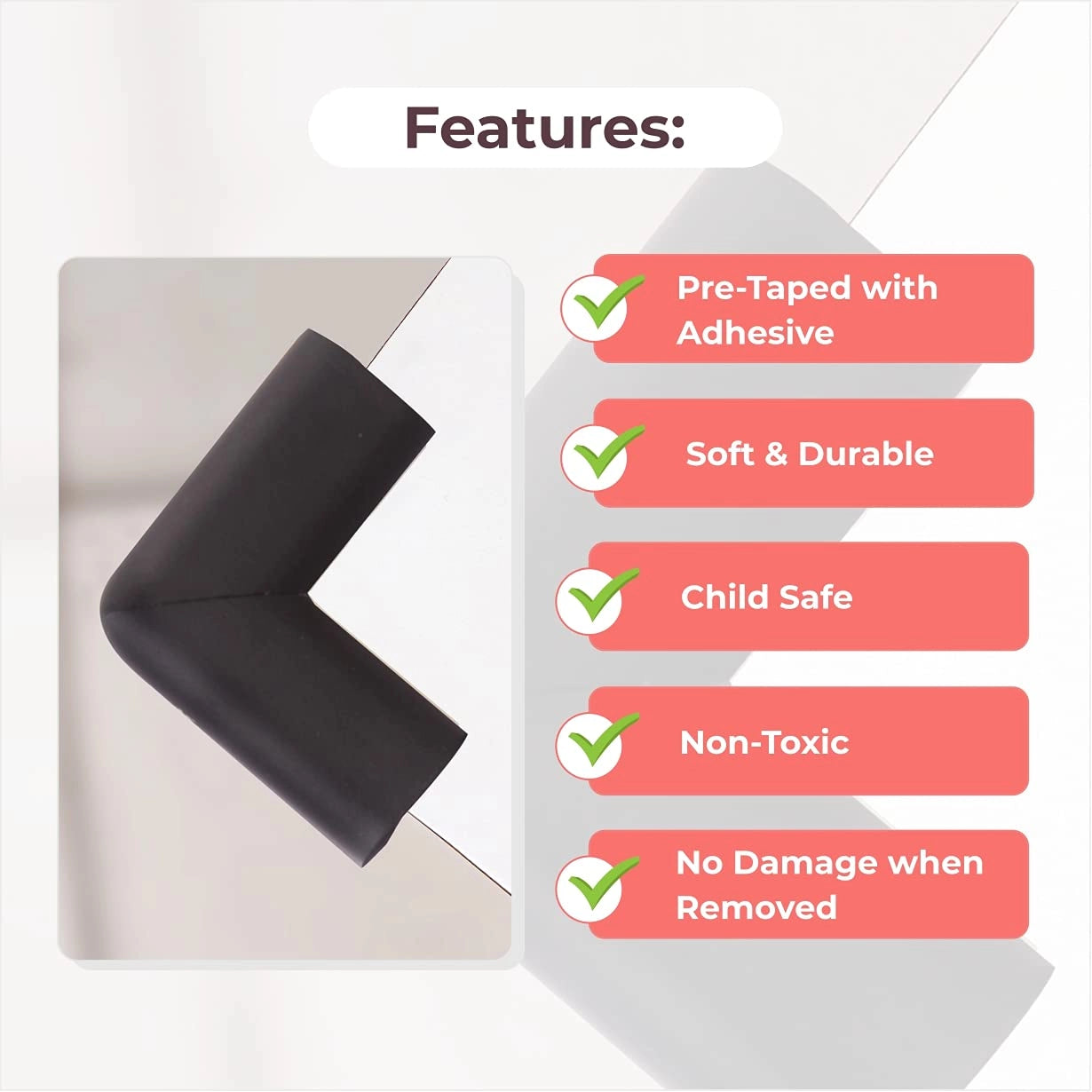 Corner Guard for Baby Safety, Prevents Bumps & Made with Safe Materials