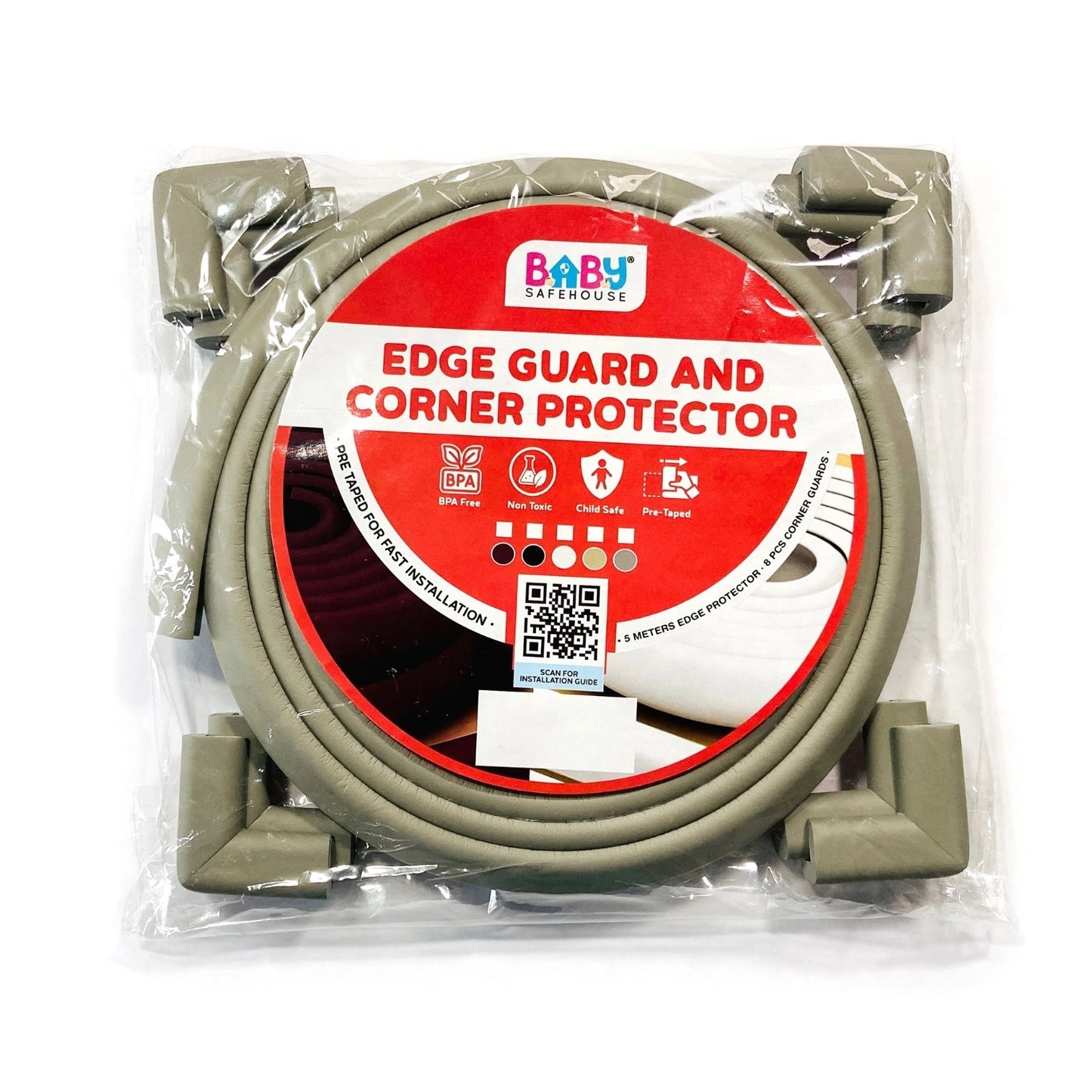 Edge Guard & Corner Protector Combo for Baby Safety, India’s First Pre-Taped Design & Easy Installation