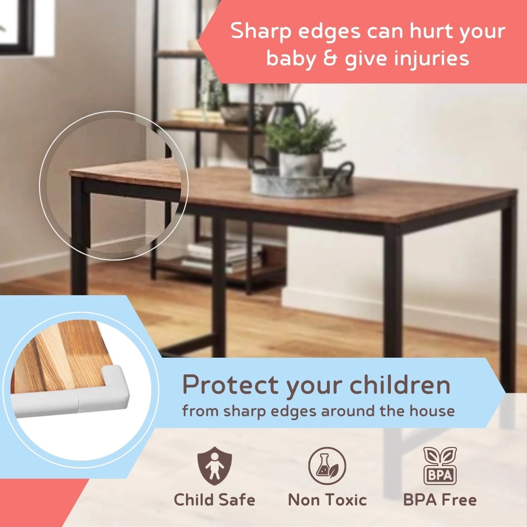 Edge Guard & Corner Protector Combo for Baby Safety, India’s First Pre-Taped Design & Easy Installation