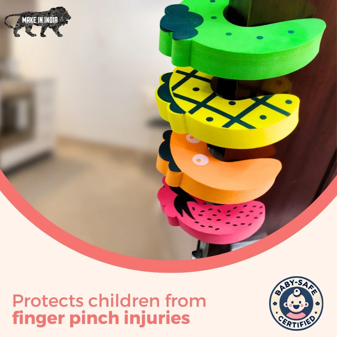 Foam Door Guard for Kids, Prevents Finger Pinching & Accidental Lock-Ins