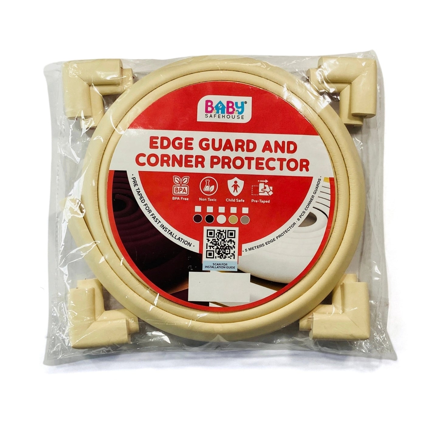 Edge Guard & Corner Protector Combo for Baby Safety, India’s First Pre-Taped Design & Easy Installation