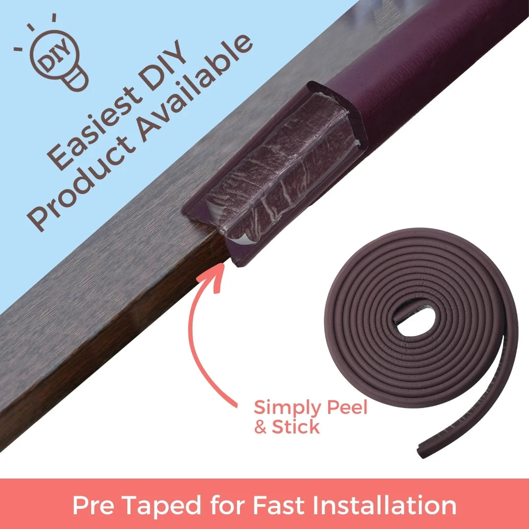 BabySafeHouse Edge Guard & Corner Protector Combo for Baby Safety, India’s First Pre-Taped Design & Easy Installation