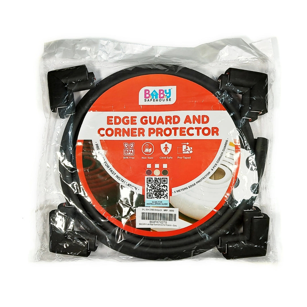 Edge Guard & Corner Protector Combo for Baby Safety, India’s First Pre-Taped Design & Easy Installation