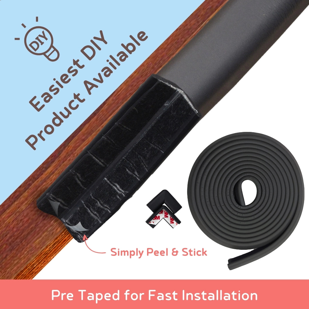 Edge Guard & Corner Protector Combo for Baby Safety, India’s First Pre-Taped Design & Easy Installation
