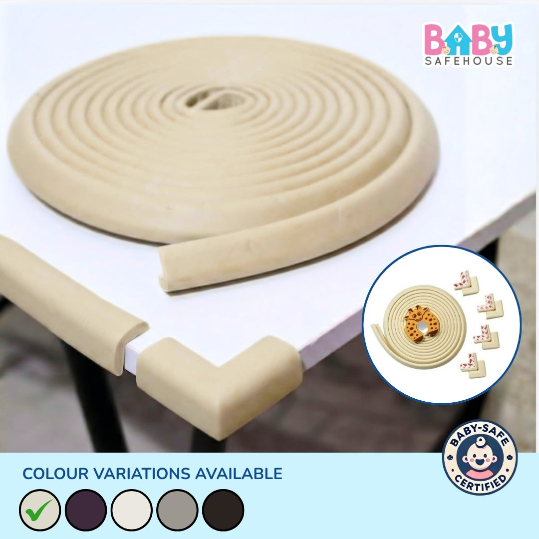 Baby Safety Edge Guard & Corner Protector Combo (5 metre Edge + 8 Corners + 1 Door Guard)
