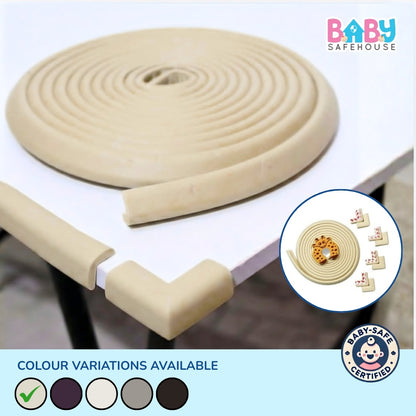 Baby Safety Edge Guard & Corner Protector Combo (5 metre Edge + 8 Corners + 1 Door Guard)