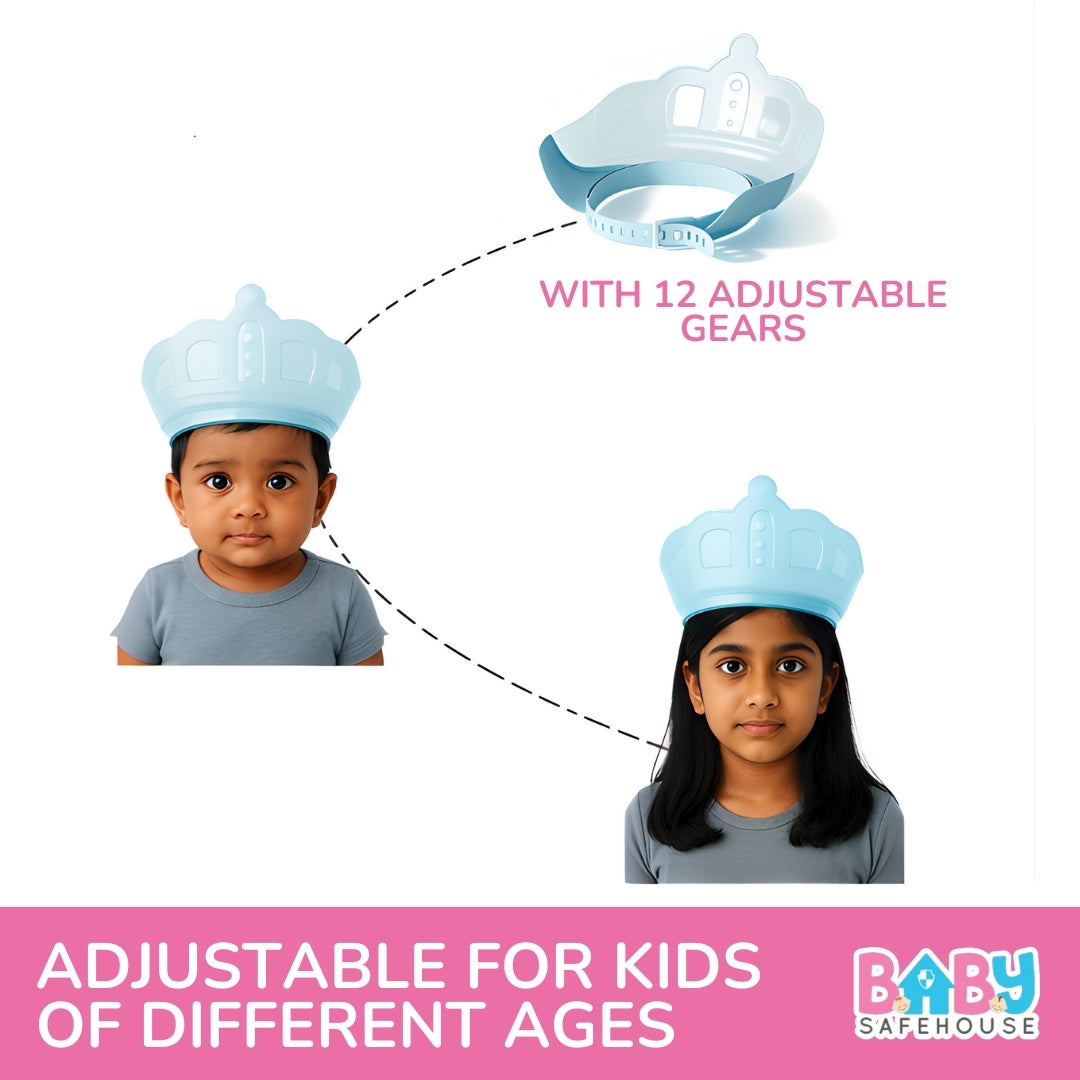 Shower Cap for Kids – Adjustable Kids Shower Cap for Shampoo Protection