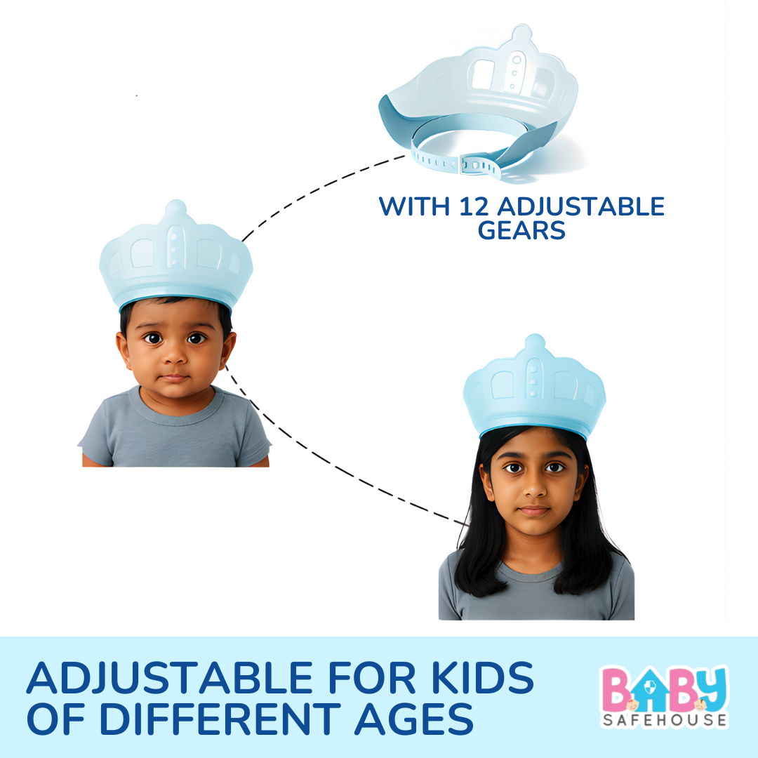 Shower Cap for Kids – Adjustable Kids Shower Cap for Shampoo Protection