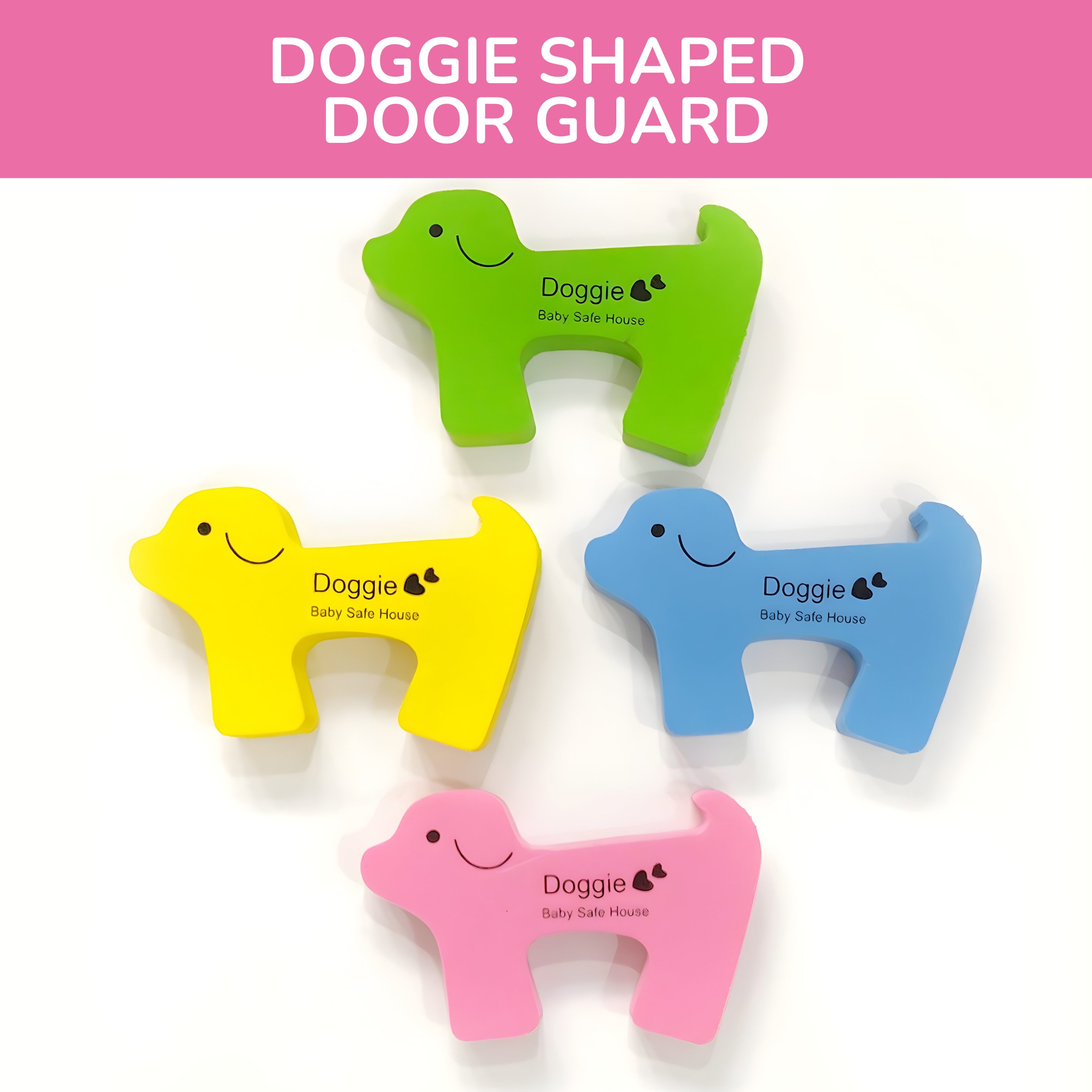 Fruit Shape Baby Safety Door Guard for Kids to prevent Finger Pinching (Set of 4)