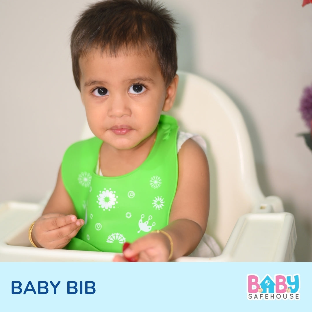 Waterproof Silicon Feeding Bib For Infants & Toddlers