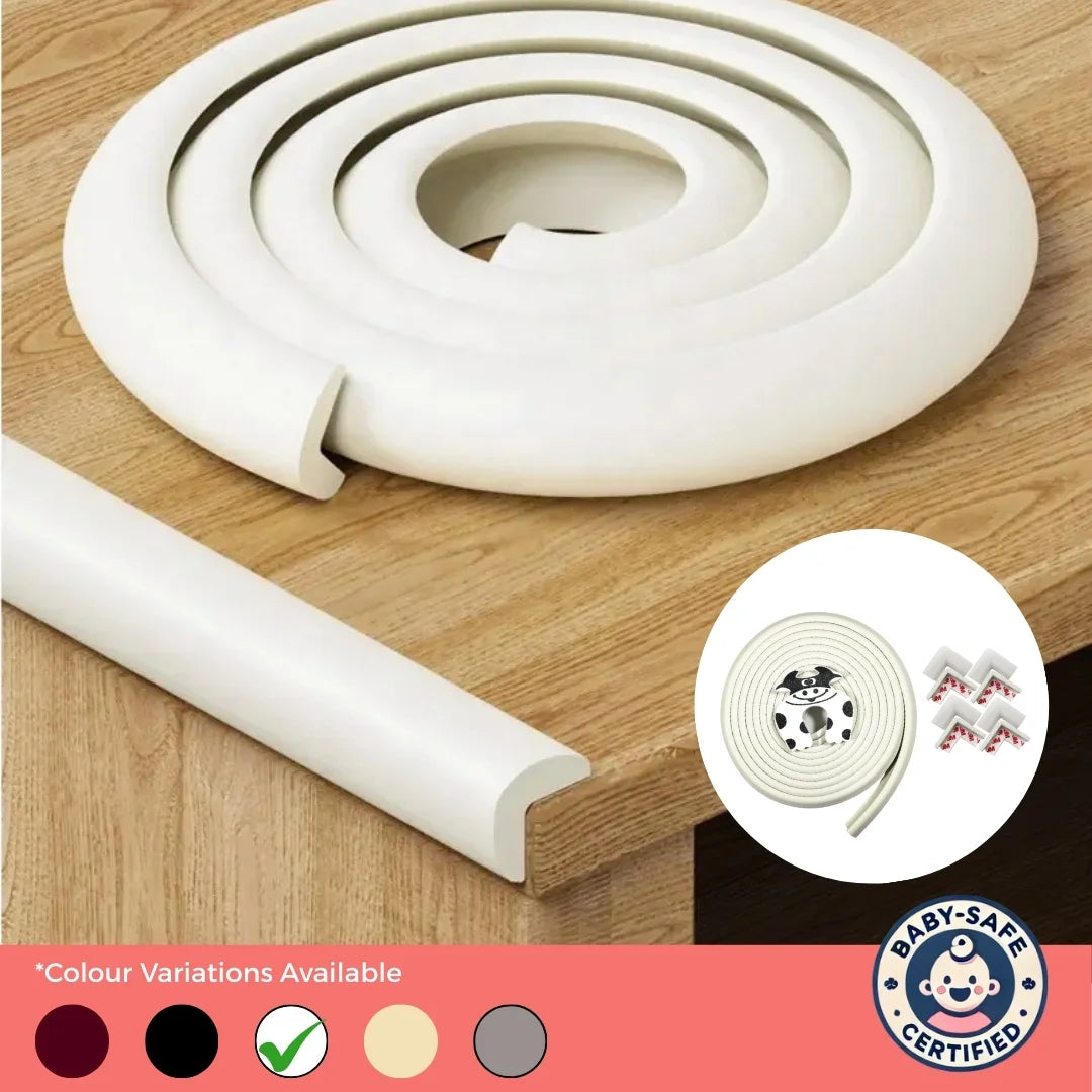 BabySafeHouse Edge Guard & Corner Protector Combo for Baby Safety, India’s First Pre-Taped Design & Easy Installation