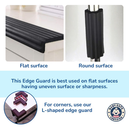 Multifunction Edge Guard for Baby Safety, Pre-Taped & Easy Installation