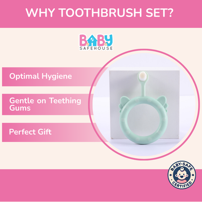 Infant Toothbrush (Set of 2) – Soft Baby Toothbrush for Gentle Oral Care