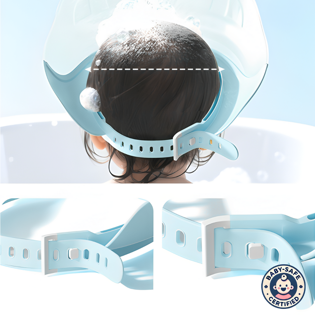 Shower Cap for Kids – Adjustable Kids Shower Cap for Shampoo Protection