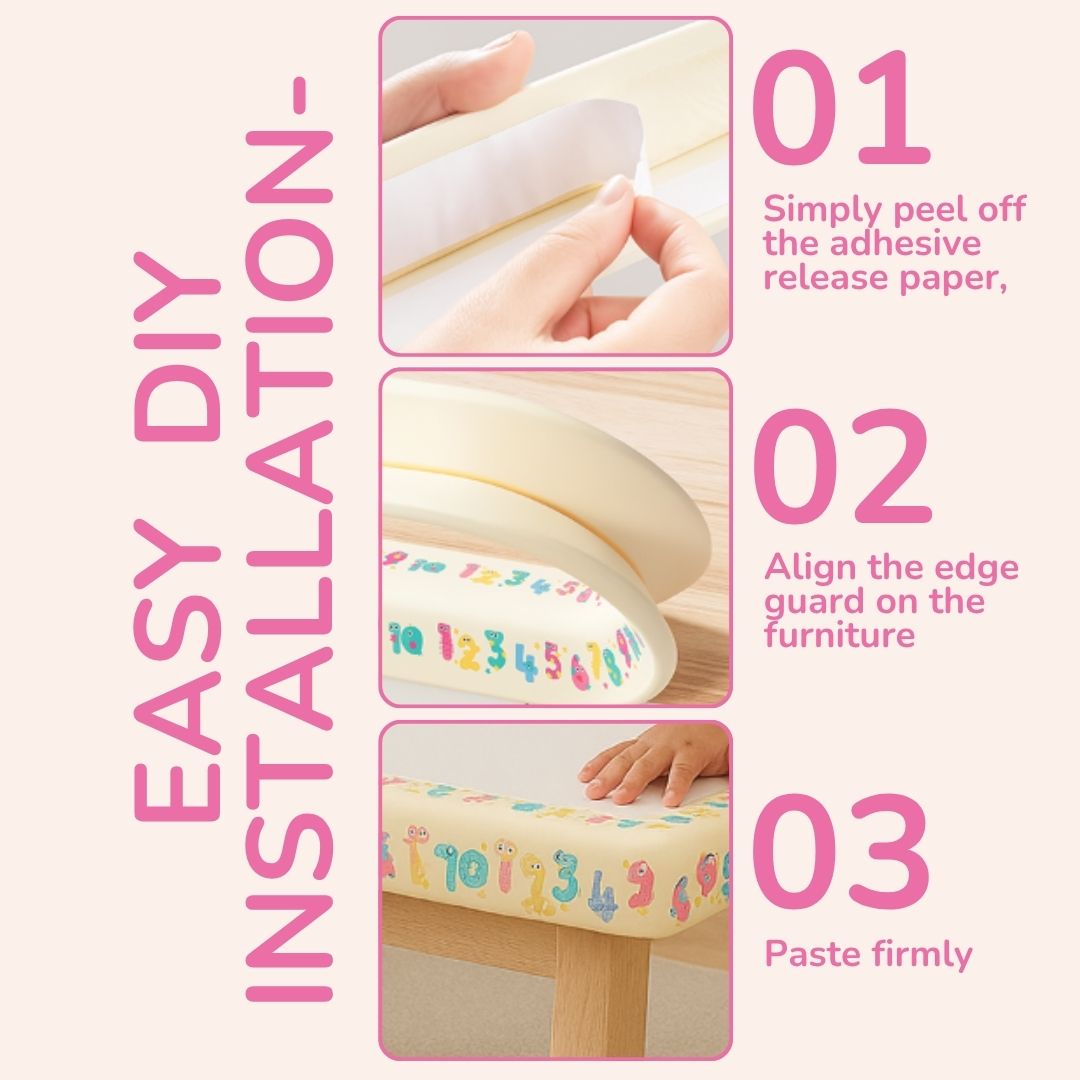 Multifunction Baby Safety Edge Guard - Bear Print