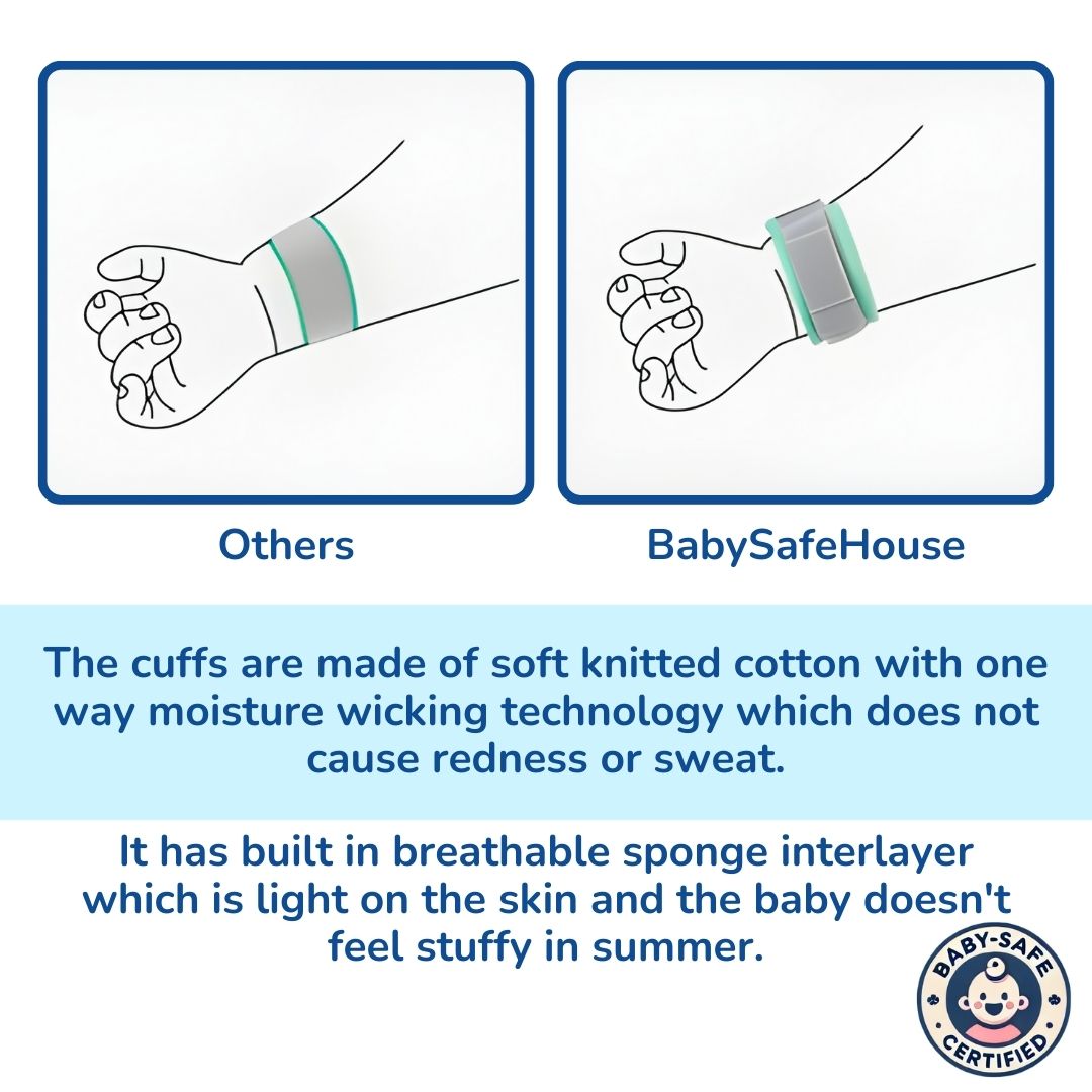 Anti-Lost Safety Wrist Link for Child Protection (Green Color / Pink Color)