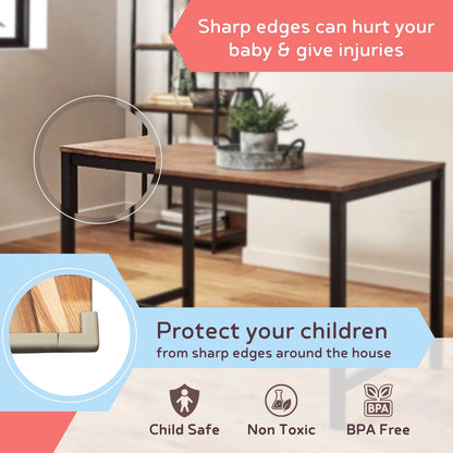 Edge Guard & Corner Protector Combo for Baby Safety, India’s First Pre-Taped Design & Easy Installation