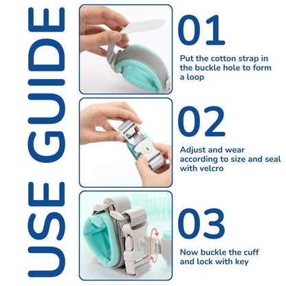 Anti-Lost Safety Wrist Link for Child Protection (Green Color / Pink Color)