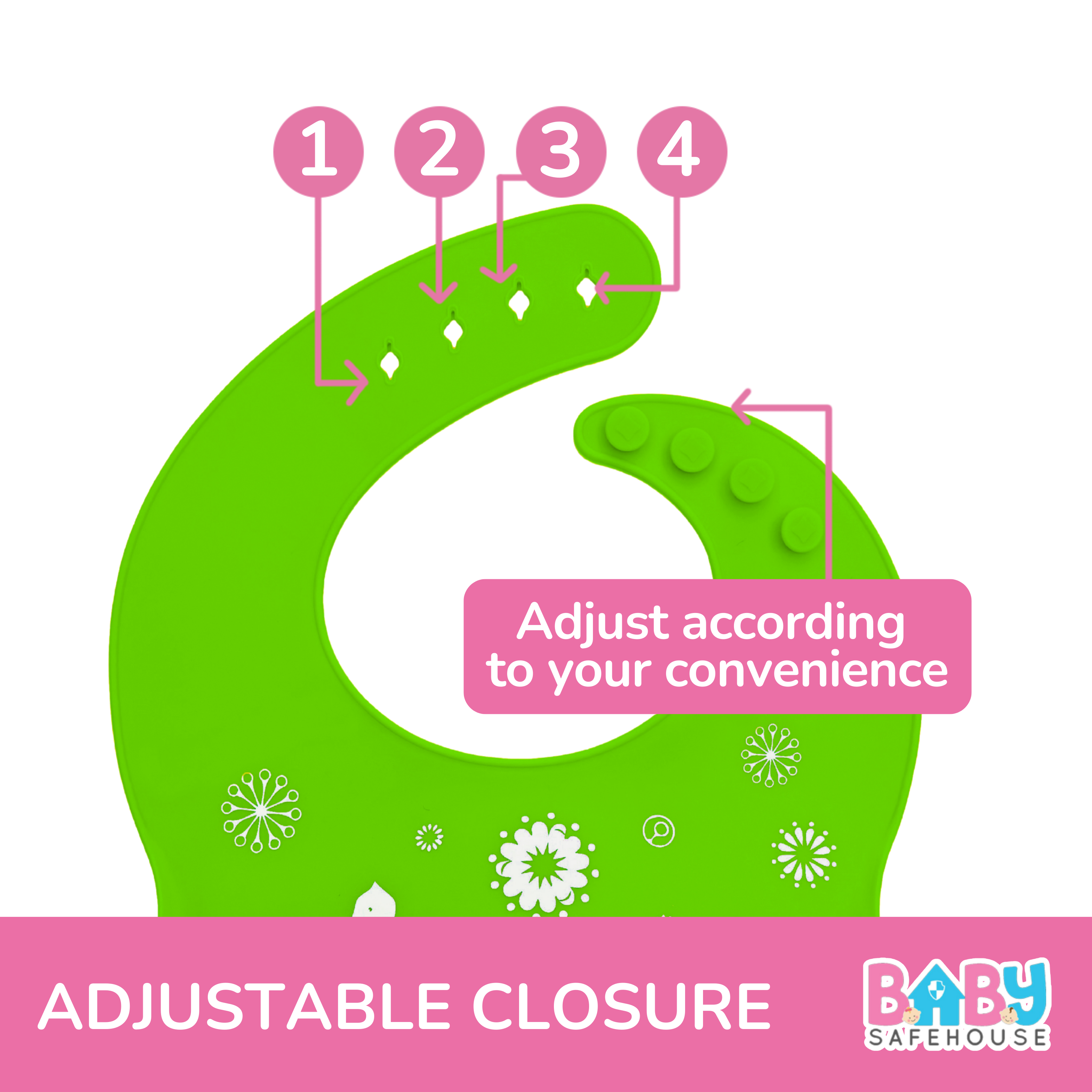 Waterproof Silicon Feeding Bib For Infants & Toddlers