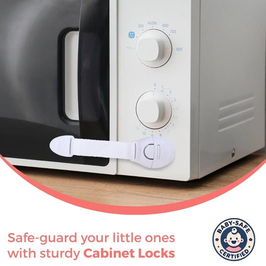 BabySafeHouse Multifunction Cabinet Lock, Child-Safe & Easy Installation - Pack of 10