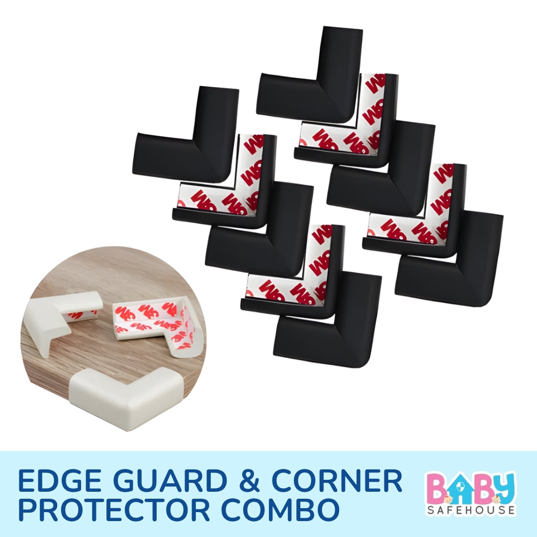 Baby Safety Edge Guard & Corner Protector Combo (5metre Edge + 8 Corners + 1 Door Guard)