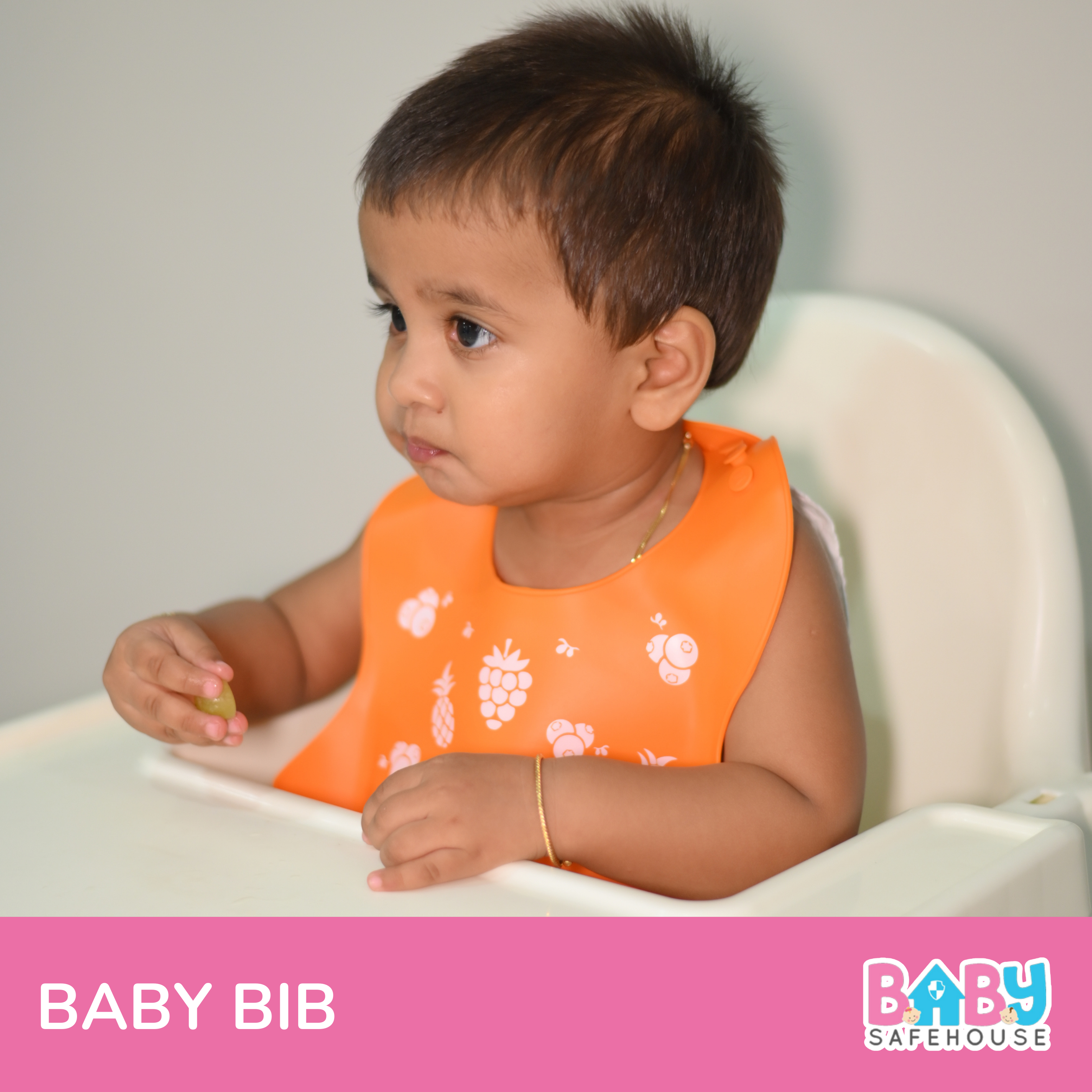 Waterproof Silicon Feeding Bib For Infants & Toddlers