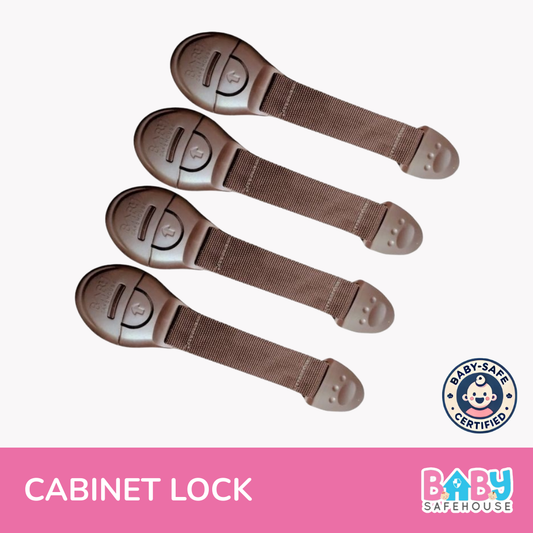 Brown Multifunction Baby Safety Cabinet Lock - Pack of 10