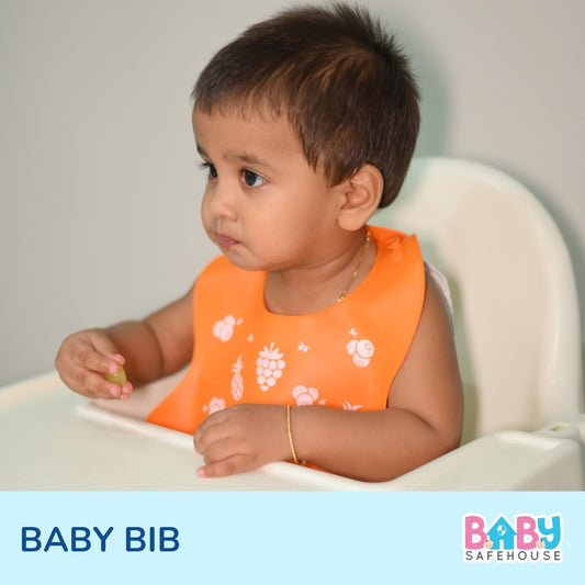 Waterproof Silicon Feeding Bib For Infants & Toddlers
