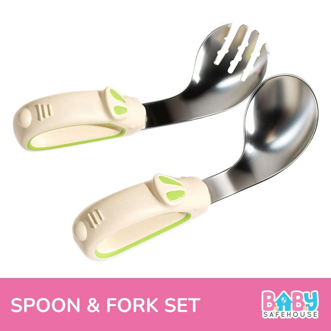 Best Baby Fork and Spoon Set – Premium Stainless Steel Fork and Spoon Set for Baby & Kids