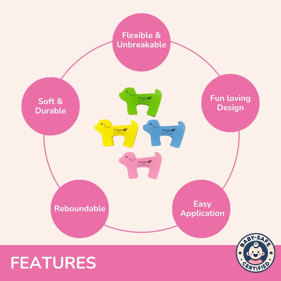 All-in-One Baby Proofing Kit – Edge & Corner Guards + Socket Covers + Door Guards + Cabinet Locks