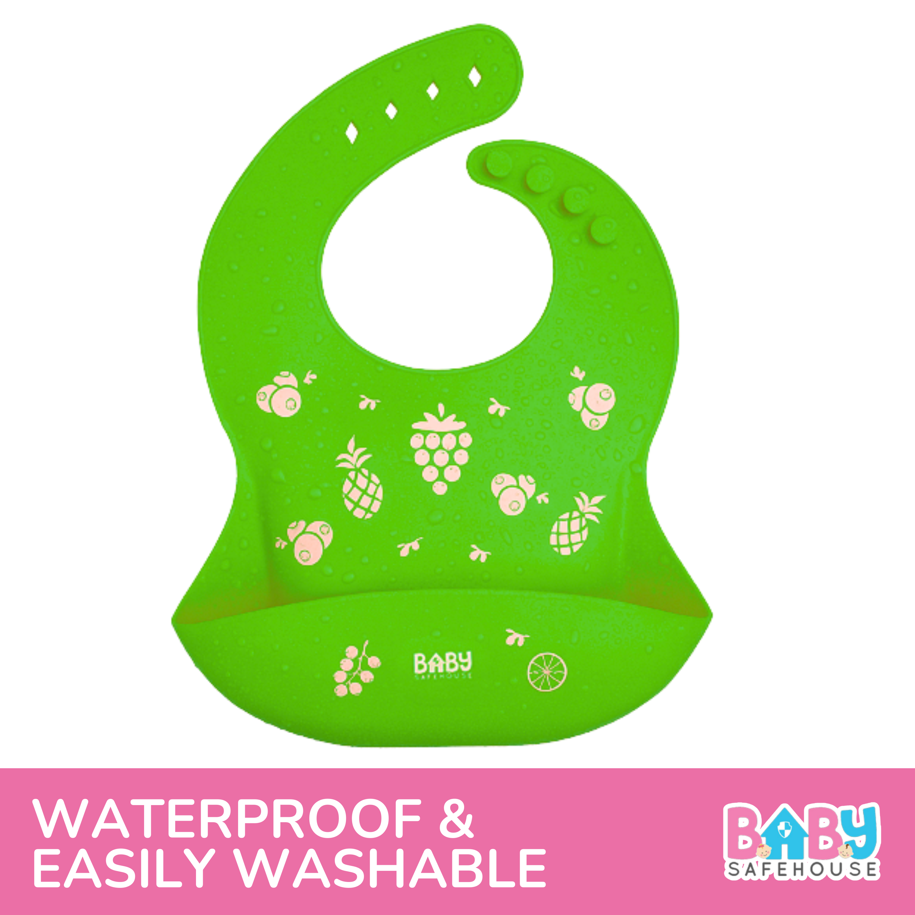 Waterproof Silicon Feeding Bib For Infants & Toddlers