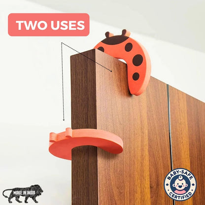 BabySafeHouse Baby Safety Door Guard - Animal Shape, Prevents Finger Pinching & Accidental Lock-Ins