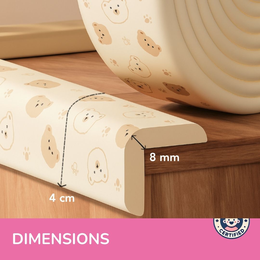 Multifunction Baby Safety Edge Guard - Bear Print