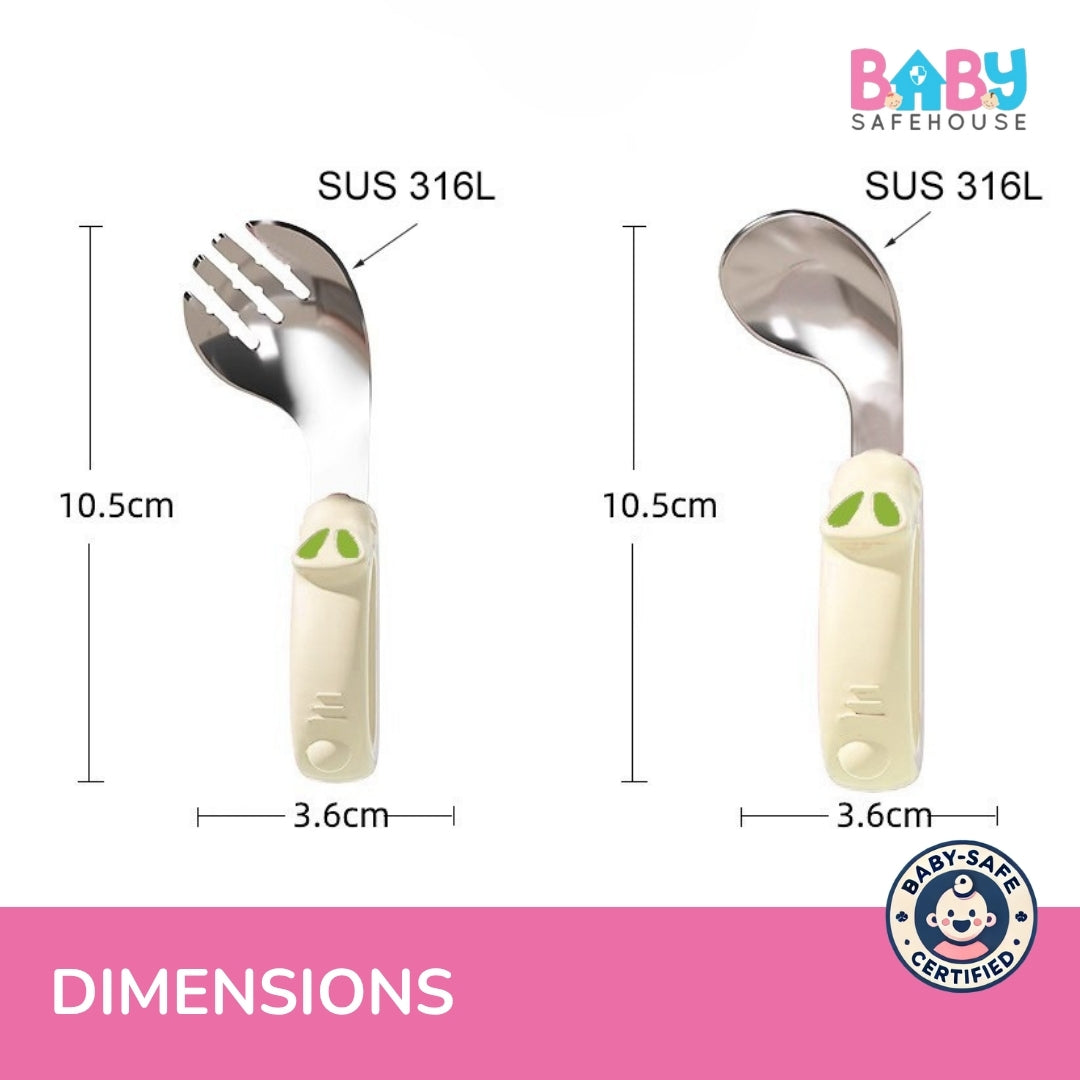 Best Baby Fork and Spoon Set – Premium Stainless Steel Fork and Spoon Set for Baby & Kids