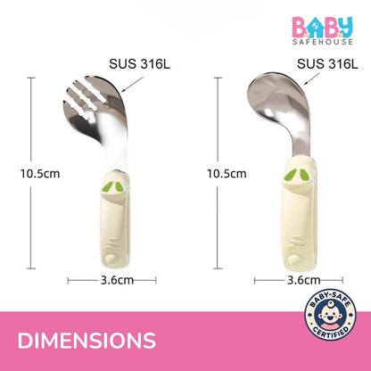 Best Baby Fork and Spoon Set – Premium Stainless Steel Fork and Spoon Set for Baby & Kids