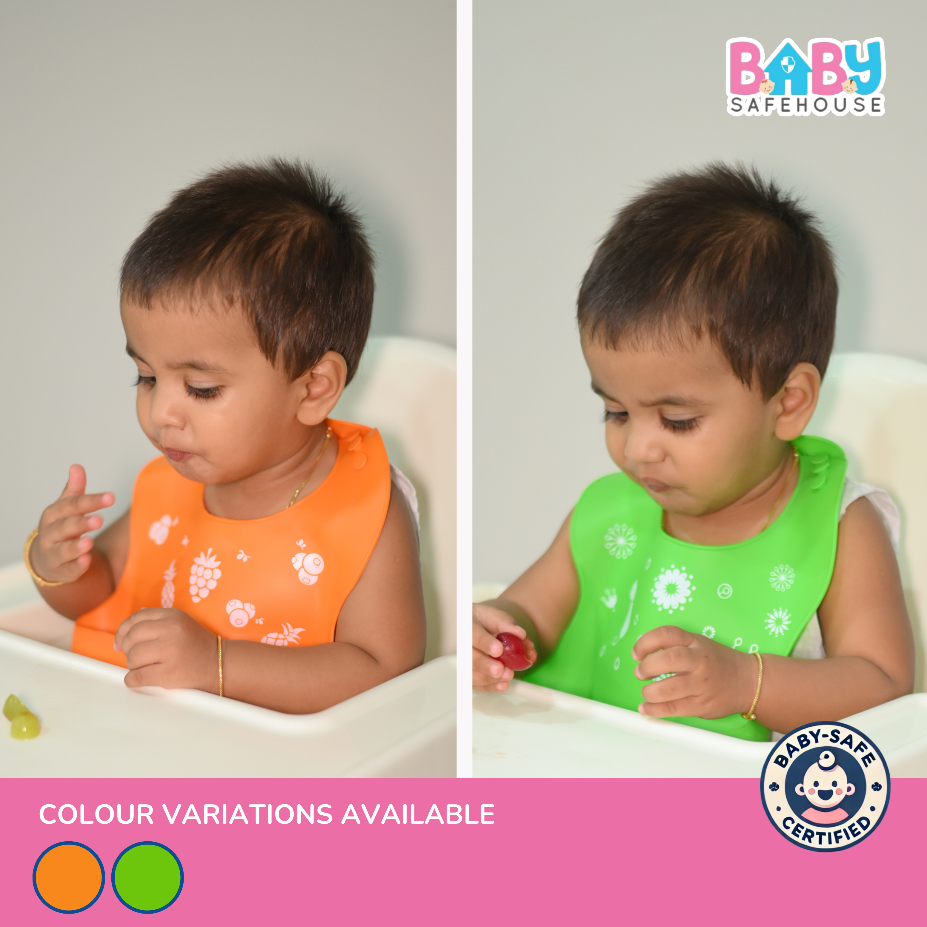 Waterproof Silicon Feeding Bib For Infants & Toddlers
