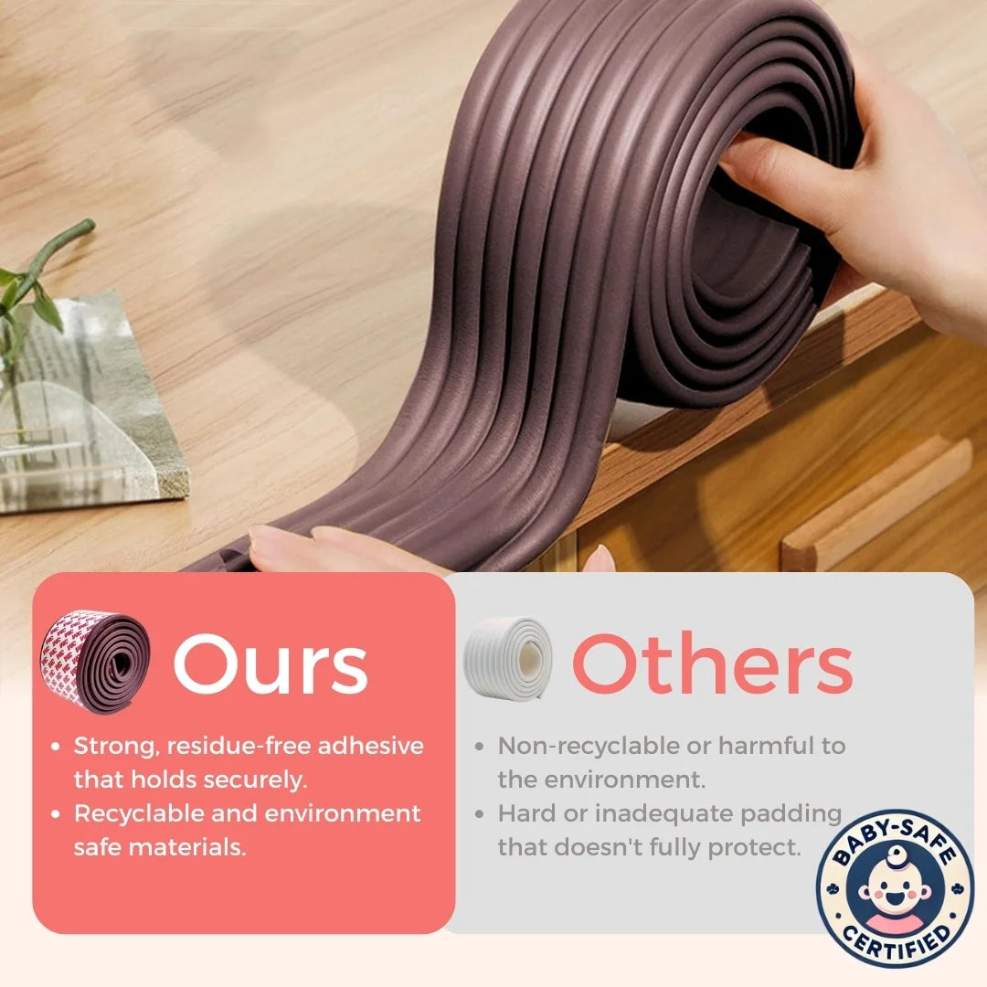 Multifunction Edge Guard for Baby Safety, Pre-Taped & Easy Installation