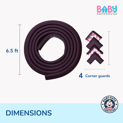 Baby Safety Edge Guard & Corner Protector Combo for Furniture