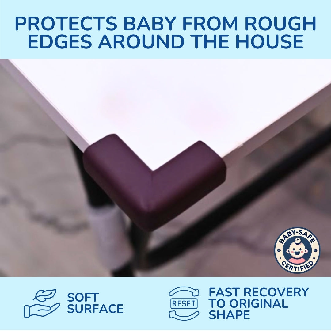 Baby Safety Edge Guard & Corner Protector Combo (5metre Edge + 8 Corners + 1 Door Guard)