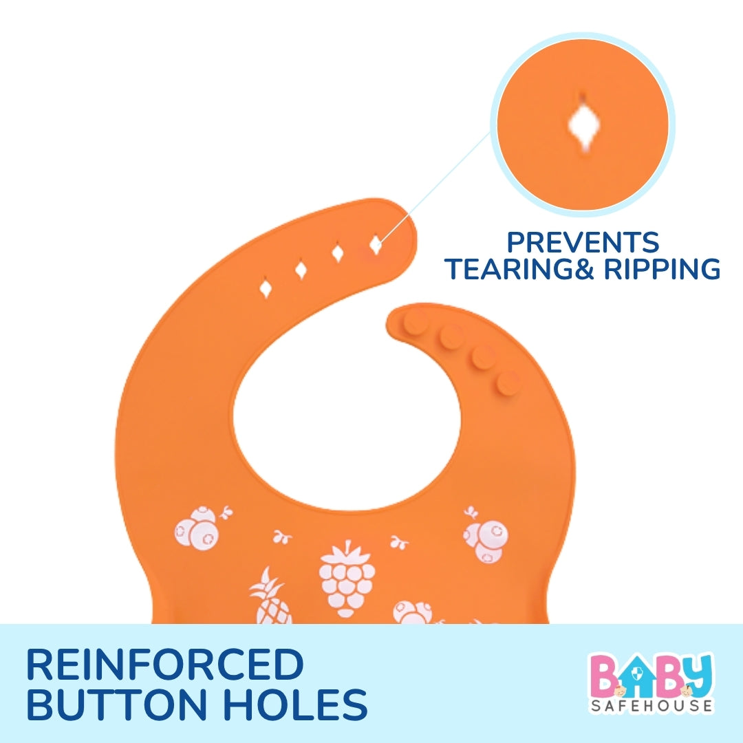 Waterproof Silicon Feeding Bib For Infants & Toddlers