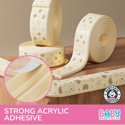 Multifunction Baby Safety Edge Guard - Bear Print