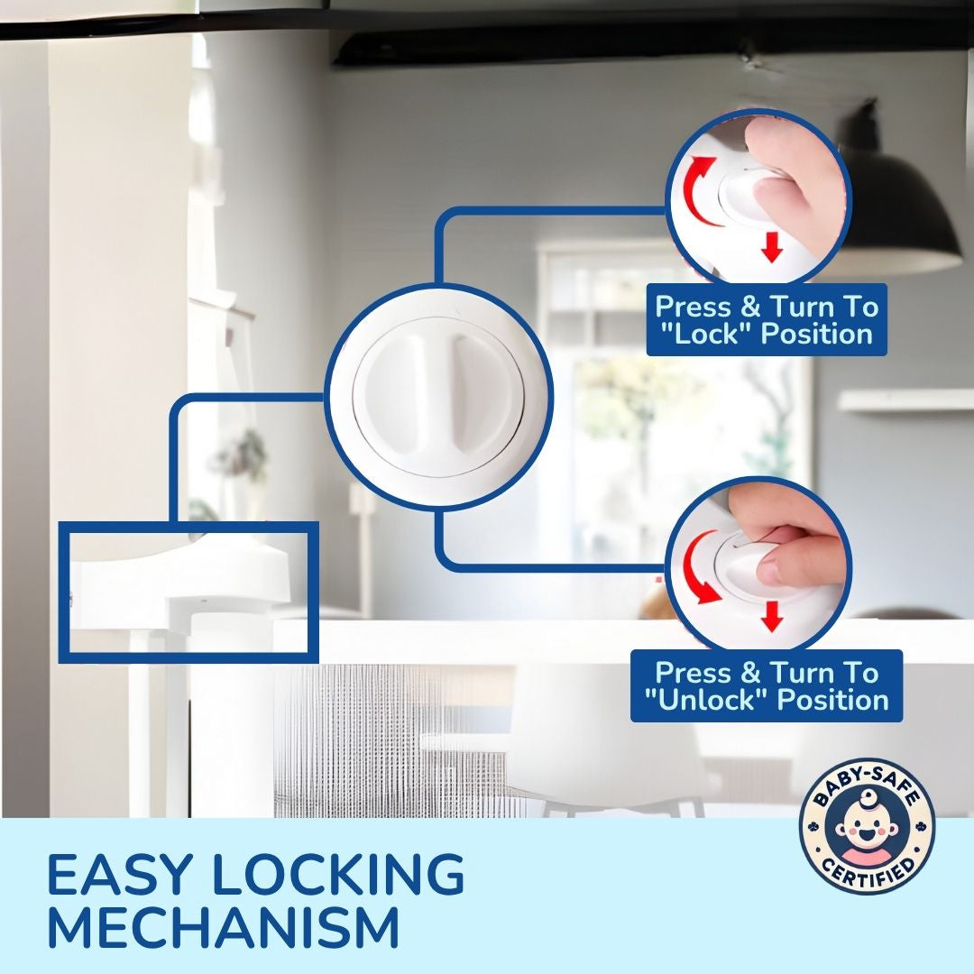 Baby Safety Gates | Retractable Safety Gate for Pet & Baby Protection (Drilling Required)