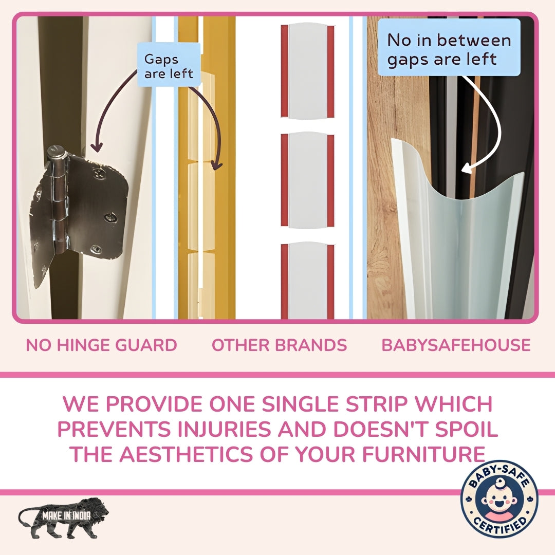 Door Finger Pinch Guard - Hinge Guard to Prevent Finger Pinching