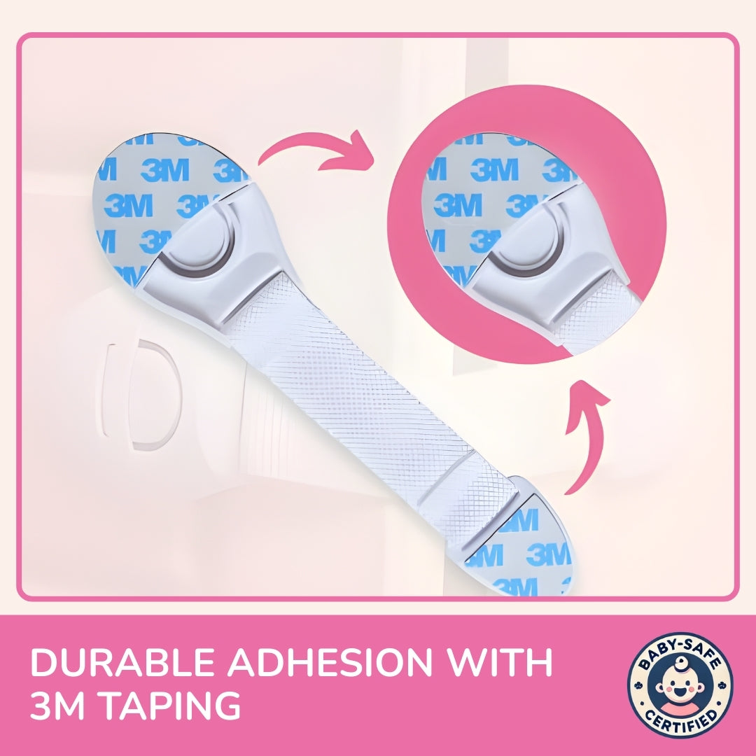 Multifunction Baby Safety Cabinet Lock - Pack of 10