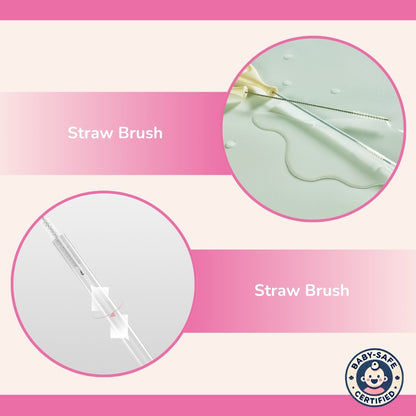 Portable Bottle Cleaning Brush Set – Travel Bottle Cleaner & Washing Brush for Baby Bottles