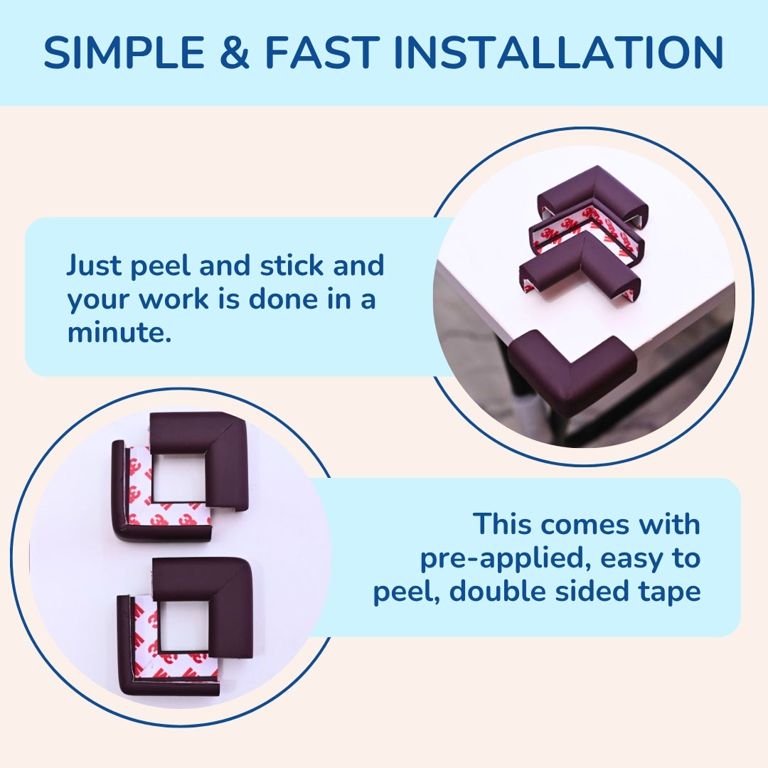 Baby Safety Edge Guard & Corner Protector Combo (5metre Edge + 8 Corners + 1 Door Guard)