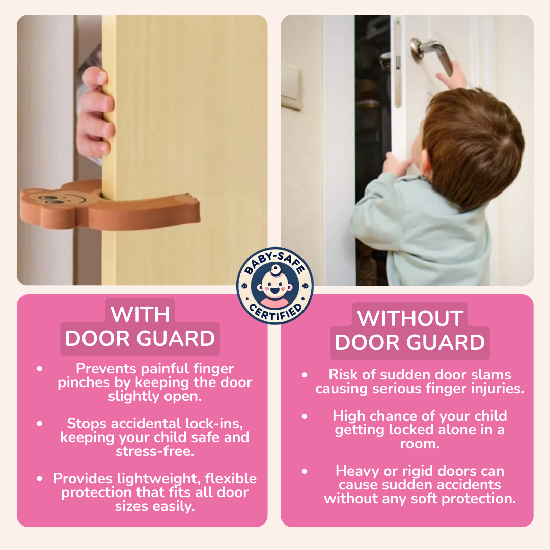 Fruit Shape Baby Safety Door Guard for Kids to prevent Finger Pinching (Set of 4)