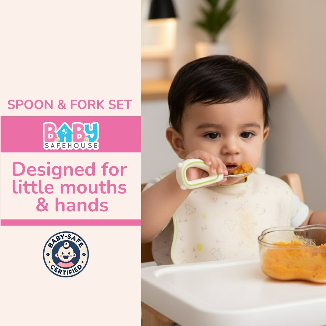 Best Baby Fork and Spoon Set – Premium Stainless Steel Fork and Spoon Set for Baby & Kids