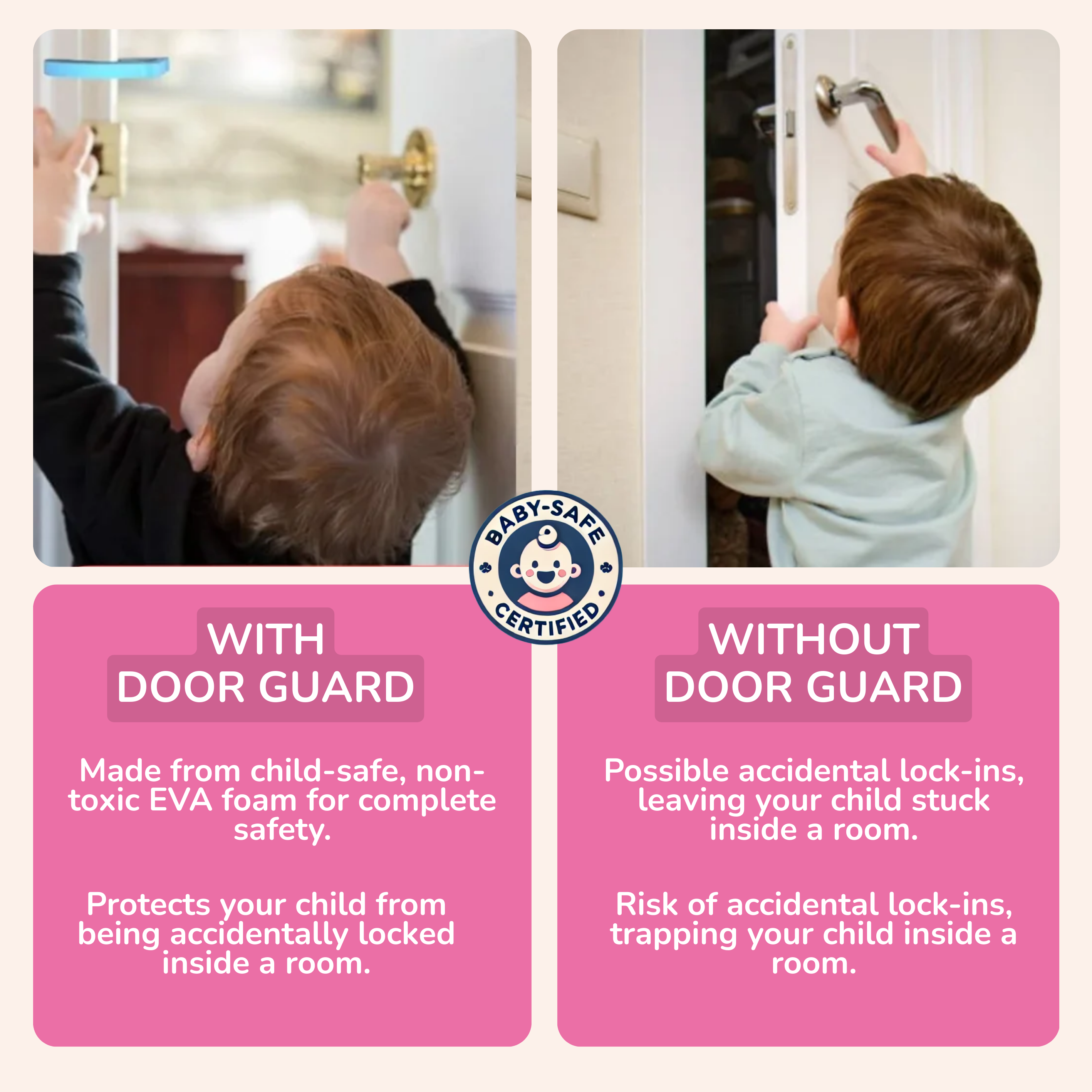 Fruit Shape Baby Safety Door Guard for Kids to prevent Finger Pinching (Set of 4)